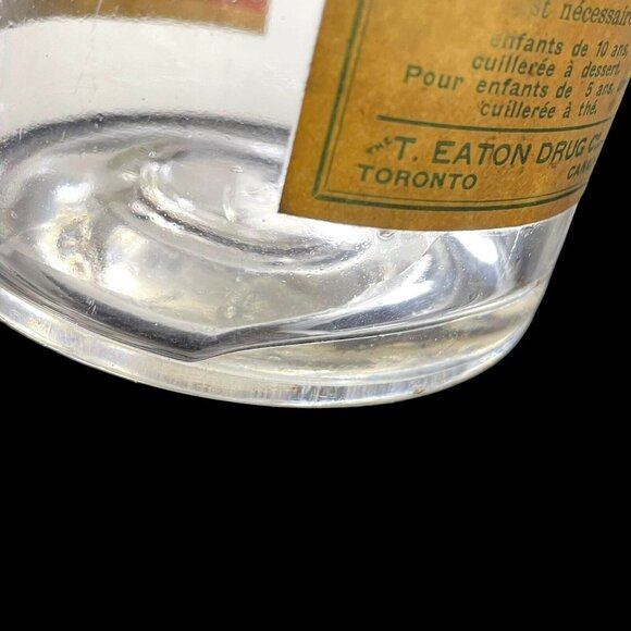 Antique 1900s T. Eaton Drug Co. Canada - Medicinal Petroleum Constipation Bottle - Picture 10 of 11